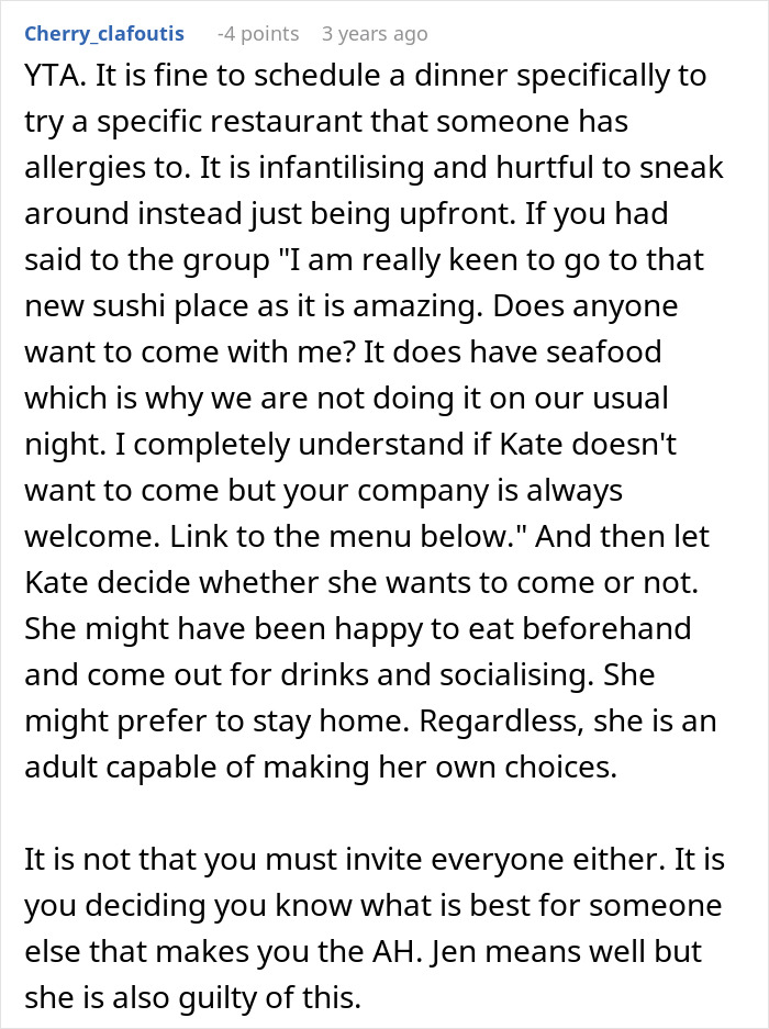 Woman Invites Only Some Members Of Friend Group For Dinner, Finds Out She Can’t Do That Woman Invites Only Some Members Of Friend Group For Dinner, Finds Out She Can’t Do That