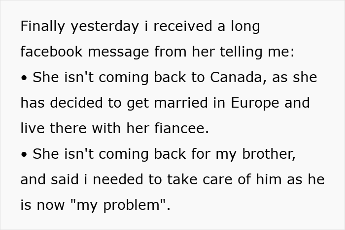 “He Is Now My Problem”: Woman’s Sister Abandons Their Autistic Brother And Disappears To Europe “He Is Now My Problem”: Woman’s Sister Abandons Their Autistic Brother And Disappears To Europe