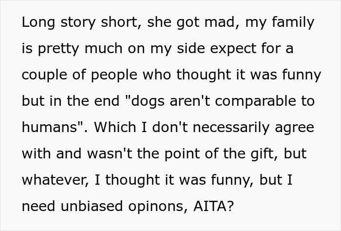 Man Gets Revenge On Sister For Years Of “Nephew” Gifts By Giving Her A Portrait Of His Dog Man Gets Revenge On Sister For Years Of “Nephew” Gifts By Giving Her A Portrait Of His Dog