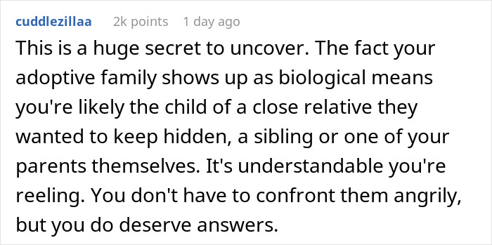 Parents Make 24YO Believe That She’s Adopted, She’s Horrified After Learning The Truth Via DNA Test Parents Make 24YO Believe That She’s Adopted, She’s Horrified After Learning The Truth Via DNA Test