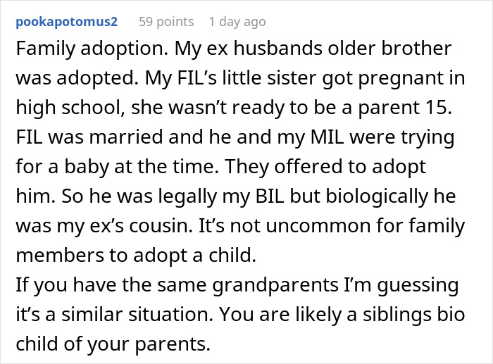 Parents Make 24YO Believe That She’s Adopted, She’s Horrified After Learning The Truth Via DNA Test Parents Make 24YO Believe That She’s Adopted, She’s Horrified After Learning The Truth Via DNA Test