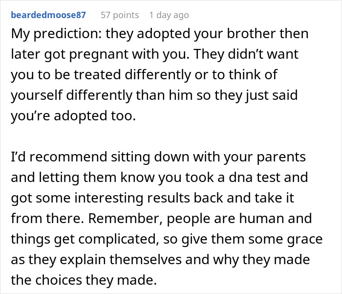 Parents Make 24YO Believe That She’s Adopted, She’s Horrified After Learning The Truth Via DNA Test Parents Make 24YO Believe That She’s Adopted, She’s Horrified After Learning The Truth Via DNA Test