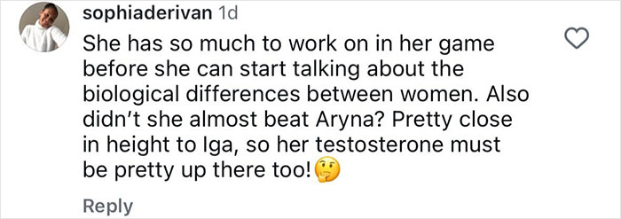 Tennis Champion Uses Steamy Bikini Pics To Respond To Rival’s Controversial “Testosterone” Remark Tennis Champion Uses Steamy Bikini Pics To Respond To Rival’s Controversial “Testosterone” Remark