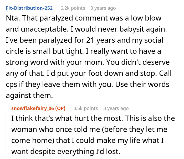 Woman Assumes Paralyzed Sister Can Babysit Her Kids Whenever, Gets A Reality Check Woman Assumes Paralyzed Sister Can Babysit Her Kids Whenever, Gets A Reality Check