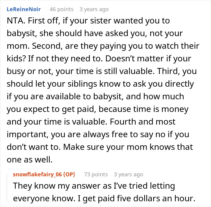 Woman Assumes Paralyzed Sister Can Babysit Her Kids Whenever, Gets A Reality Check Woman Assumes Paralyzed Sister Can Babysit Her Kids Whenever, Gets A Reality Check