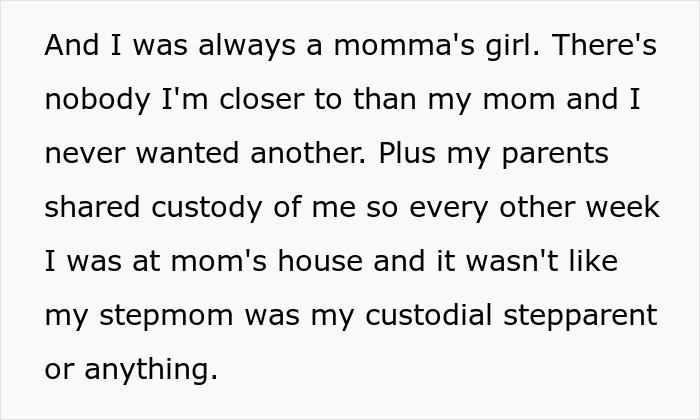 &#8220;[Am I The Jerk] For Not Giving My Stepmom The Experience Of Being A Girl Mom?”