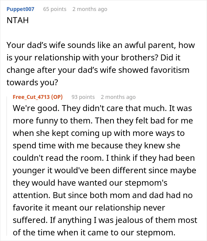 &#8220;[Am I The Jerk] For Not Giving My Stepmom The Experience Of Being A Girl Mom?”