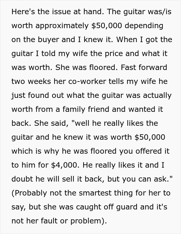 Guy Refuses To Sell Back A $50K Guitar He Bought For $4K, All Hell Breaks Loose Guy Refuses To Sell Back A $50K Guitar He Bought For $4K, All Hell Breaks Loose