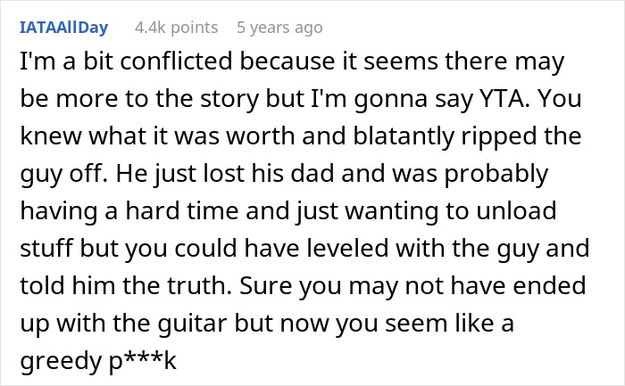 Guy Refuses To Sell Back A $50K Guitar He Bought For $4K, All Hell Breaks Loose Guy Refuses To Sell Back A $50K Guitar He Bought For $4K, All Hell Breaks Loose