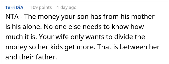 Man Protects His Son’s Savings From His Late Wife At All Costs Against Current Wife Man Protects His Son’s Savings From His Late Wife At All Costs Against Current Wife