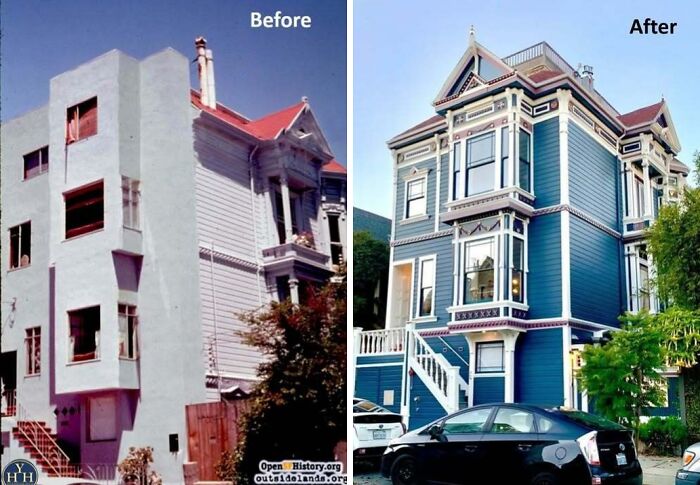55 Before-And-After Pics Of Houses Getting Back Their Historical Charm 55 Before-And-After Pics Of Houses Getting Back Their Historical Charm