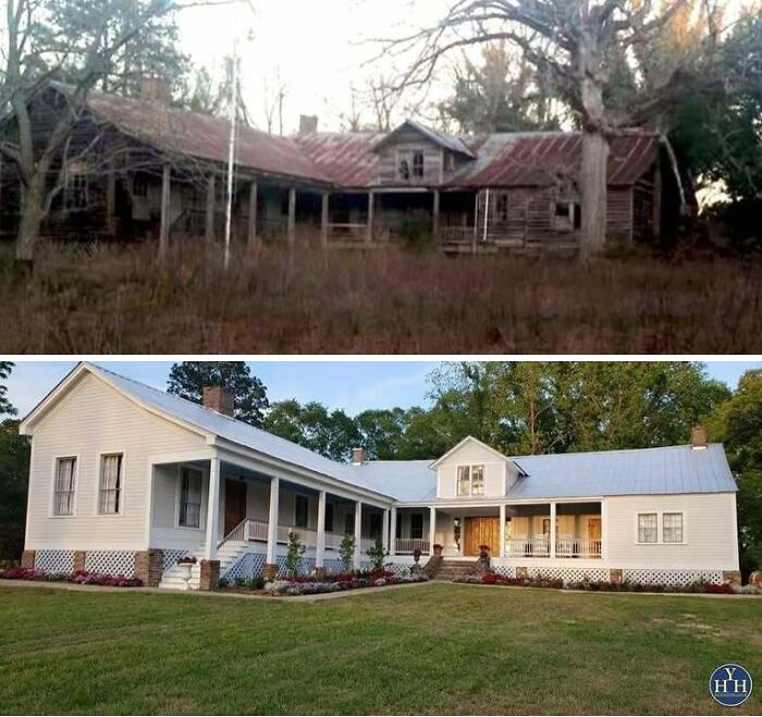 55 Before-And-After Pics Of Houses Getting Back Their Historical Charm 55 Before-And-After Pics Of Houses Getting Back Their Historical Charm