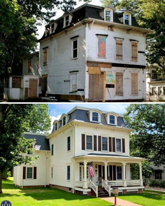 55 Before-And-After Pics Of Houses Getting Back Their Historical Charm 55 Before-And-After Pics Of Houses Getting Back Their Historical Charm