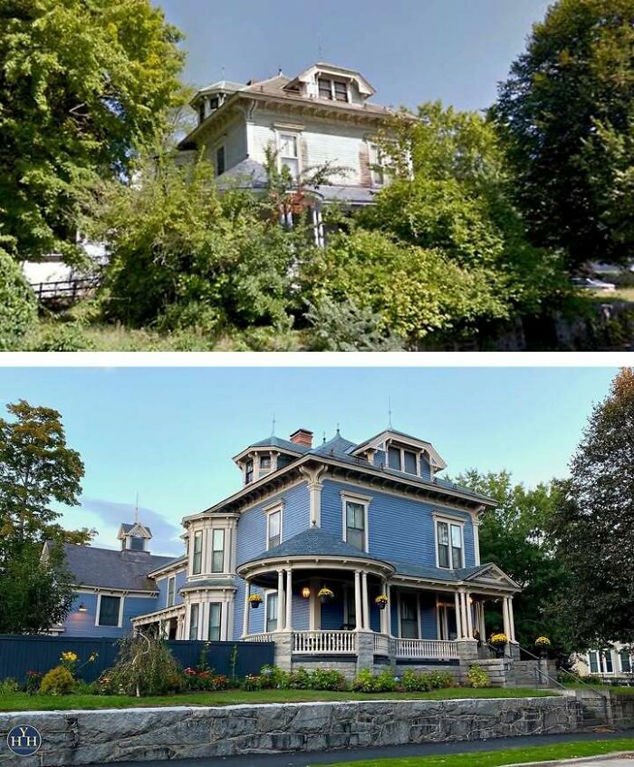55 Before-And-After Pics Of Houses Getting Back Their Historical Charm 55 Before-And-After Pics Of Houses Getting Back Their Historical Charm