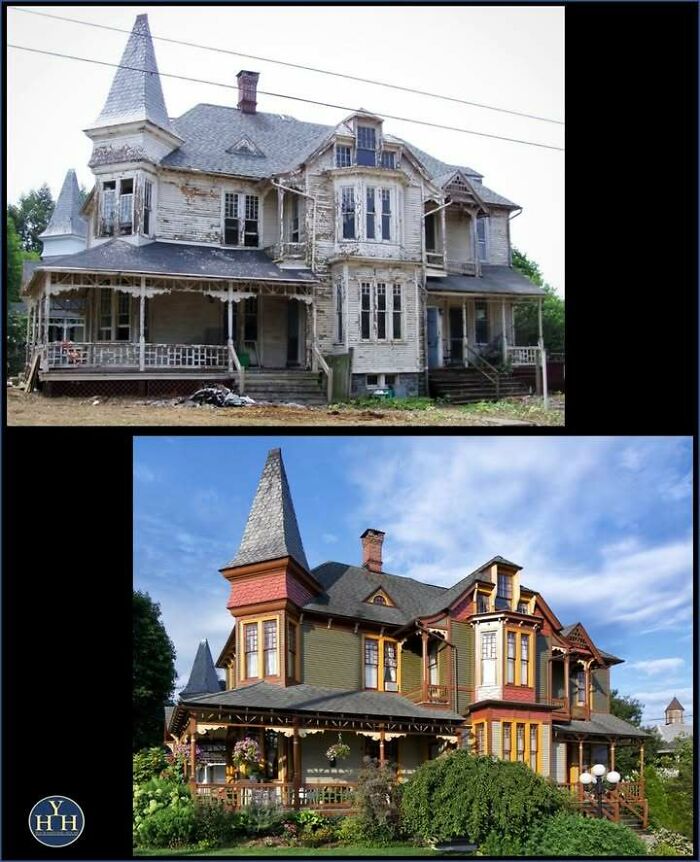 55 Before-And-After Pics Of Houses Getting Back Their Historical Charm 55 Before-And-After Pics Of Houses Getting Back Their Historical Charm