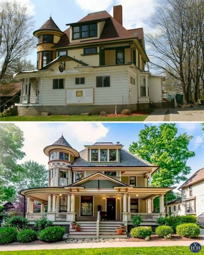 55 Before-And-After Pics Of Houses Getting Back Their Historical Charm 55 Before-And-After Pics Of Houses Getting Back Their Historical Charm