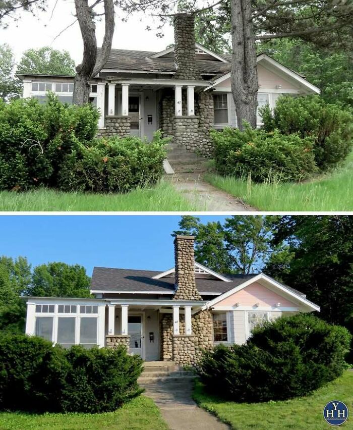 55 Before-And-After Pics Of Houses Getting Back Their Historical Charm 55 Before-And-After Pics Of Houses Getting Back Their Historical Charm