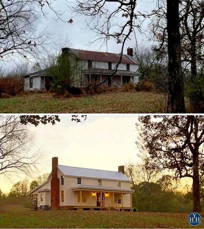55 Before-And-After Pics Of Houses Getting Back Their Historical Charm 55 Before-And-After Pics Of Houses Getting Back Their Historical Charm