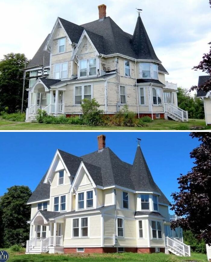 55 Before-And-After Pics Of Houses Getting Back Their Historical Charm 55 Before-And-After Pics Of Houses Getting Back Their Historical Charm