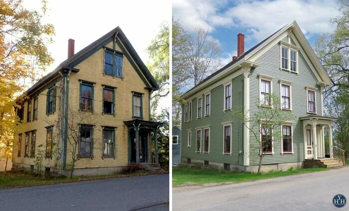 55 Before-And-After Pics Of Houses Getting Back Their Historical Charm 55 Before-And-After Pics Of Houses Getting Back Their Historical Charm