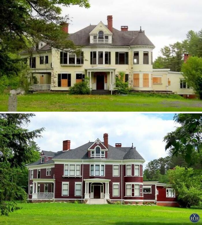55 Before-And-After Pics Of Houses Getting Back Their Historical Charm 55 Before-And-After Pics Of Houses Getting Back Their Historical Charm