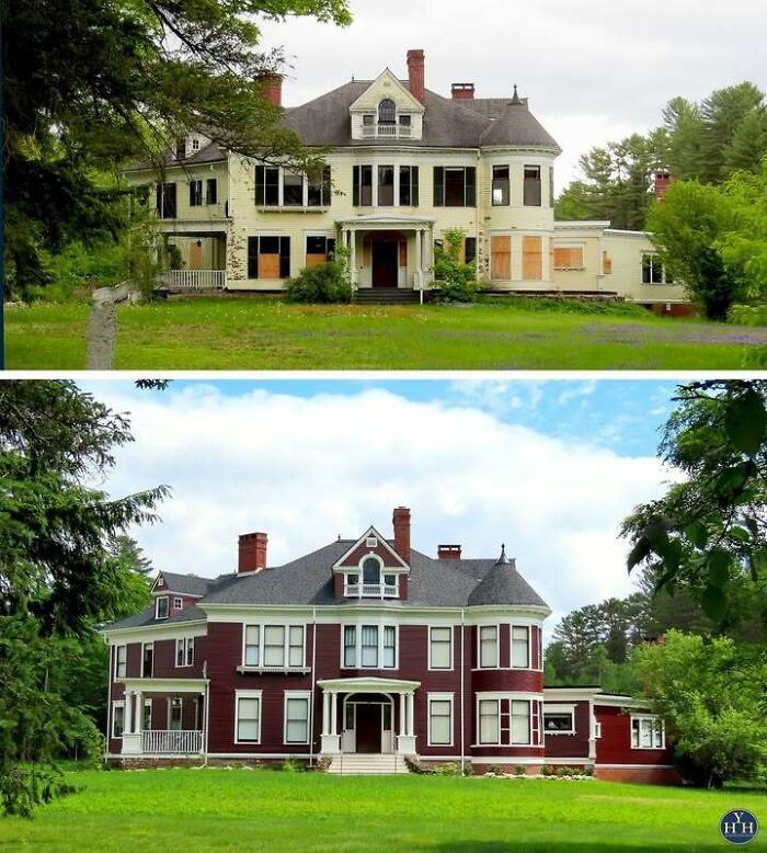 55 Before-And-After Pics Of Houses Getting Back Their Historical Charm 55 Before-And-After Pics Of Houses Getting Back Their Historical Charm