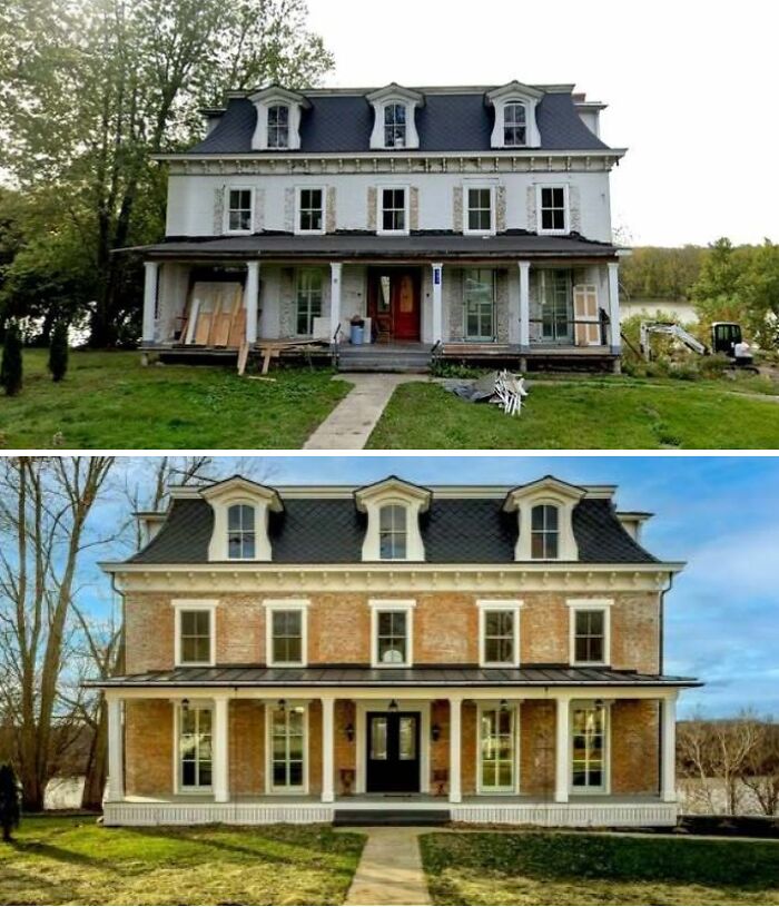 55 Before-And-After Pics Of Houses Getting Back Their Historical Charm 55 Before-And-After Pics Of Houses Getting Back Their Historical Charm