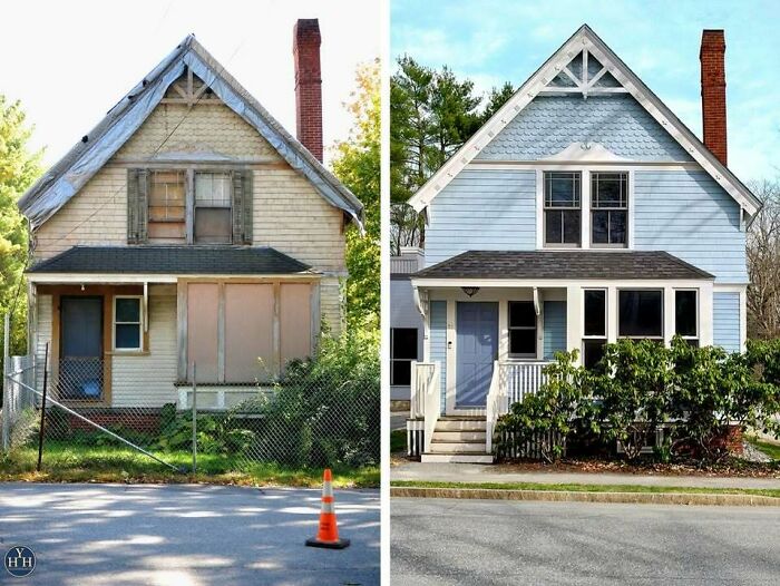 55 Before-And-After Pics Of Houses Getting Back Their Historical Charm 55 Before-And-After Pics Of Houses Getting Back Their Historical Charm