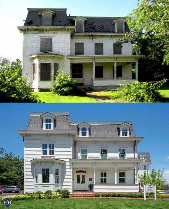 55 Before-And-After Pics Of Houses Getting Back Their Historical Charm 55 Before-And-After Pics Of Houses Getting Back Their Historical Charm