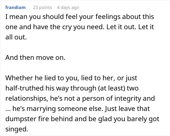 &#8220;I Found Out The Man I’ve Been Seeing Is Getting Married This Weekend, And I Don’t Know What To Do&#8221;