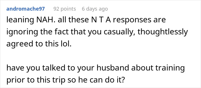 Woman Likes To Hike, So Husband Plans A Surprise Trip, She Refuses After Looking It Up Online