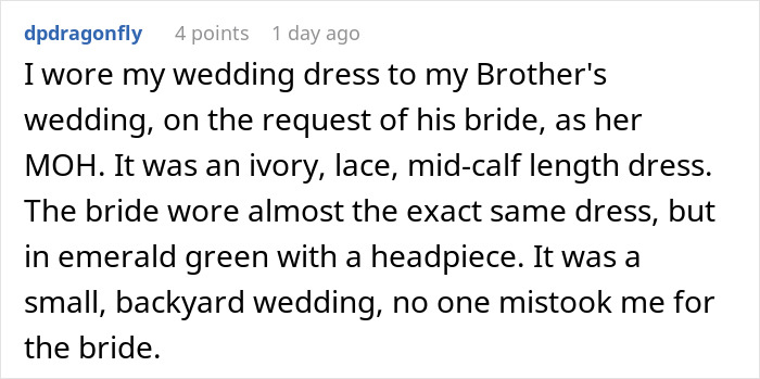 Woman Thinks It’s A Great Idea To Reuse Her Wedding Dress For Her Brother’s Wedding: “Special Kind Of Special” Woman Thinks It’s A Great Idea To Reuse Her Wedding Dress For Her Brother’s Wedding: “Special Kind Of Special”