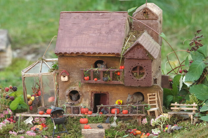I Started Building Tiny Homes For Wild Mice, Now They Have A Halloween Village (29 Pics) I Started Building Tiny Homes For Wild Mice, Now They Have A Halloween Village (29 Pics)
