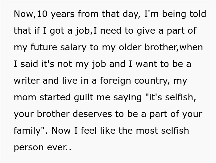 Teen Spends Years Being “Forgotten” By Parents, Refuses To Share Her Future Salary With Brothers Teen Spends Years Being “Forgotten” By Parents, Refuses To Share Her Future Salary With Brothers