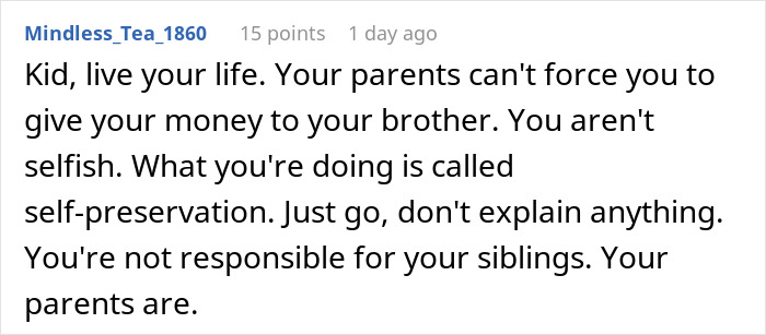 Teen Spends Years Being “Forgotten” By Parents, Refuses To Share Her Future Salary With Brothers Teen Spends Years Being “Forgotten” By Parents, Refuses To Share Her Future Salary With Brothers