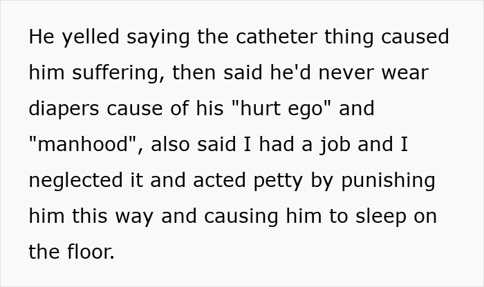 Wife Cleans Bed 40+ Times, Finally Stands Up For Herself As Hubby Refuses To Use Diapers Or Catheter