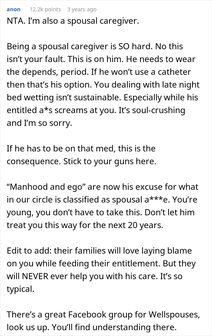 Wife Cleans Bed 40+ Times, Finally Stands Up For Herself As Hubby Refuses To Use Diapers Or Catheter