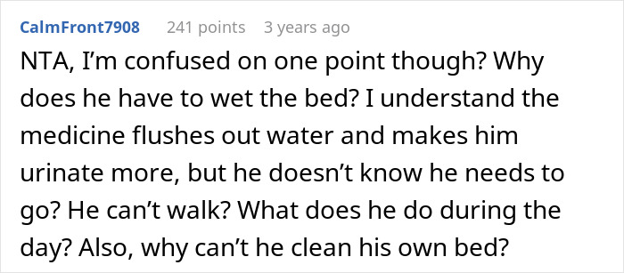 Wife Cleans Bed 40+ Times, Finally Stands Up For Herself As Hubby Refuses To Use Diapers Or Catheter