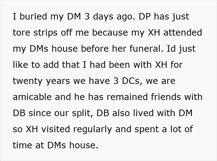 Hubby Makes MIL’s Death About Himself, Gets Fixated On Wife’s Ex Showing Up To The Funeral Hubby Makes MIL’s Death About Himself, Gets Fixated On Wife’s Ex Showing Up To The Funeral