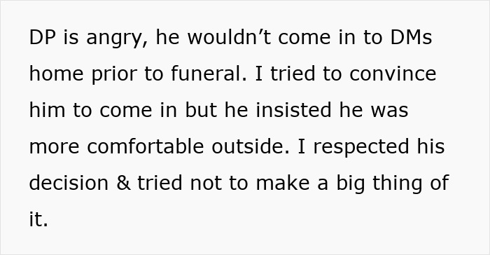 Hubby Makes MIL’s Death About Himself, Gets Fixated On Wife’s Ex Showing Up To The Funeral Hubby Makes MIL’s Death About Himself, Gets Fixated On Wife’s Ex Showing Up To The Funeral