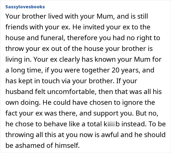 Hubby Makes MIL’s Death About Himself, Gets Fixated On Wife’s Ex Showing Up To The Funeral Hubby Makes MIL’s Death About Himself, Gets Fixated On Wife’s Ex Showing Up To The Funeral