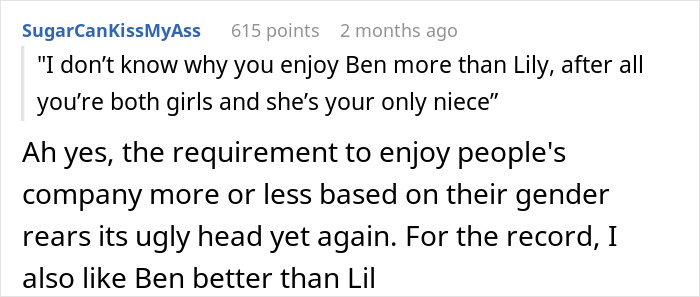 Woman’s Told She Prefers Nephew Over Difficult Niece, Learns She’s Not The Problem Actually Woman’s Told She Prefers Nephew Over Difficult Niece, Learns She’s Not The Problem Actually