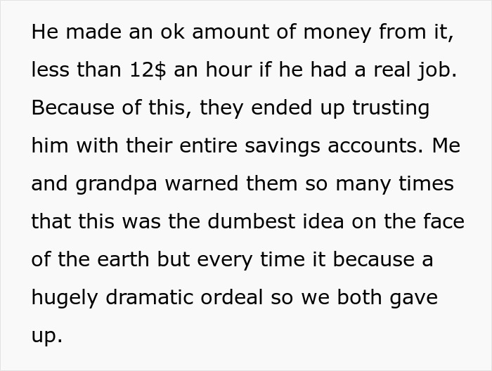 Person And Grandpa Laugh At Parents After They Lose Everything By Spoiling Golden Child Person And Grandpa Laugh At Parents After They Lose Everything By Spoiling Golden Child