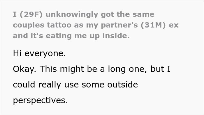 Man’s Romantic Gesture Backfires When Girlfriend Realizes Her Tattoo Is A Carbon Copy Of His Ex’s Man’s Romantic Gesture Backfires When Girlfriend Realizes Her Tattoo Is A Carbon Copy Of His Ex’s