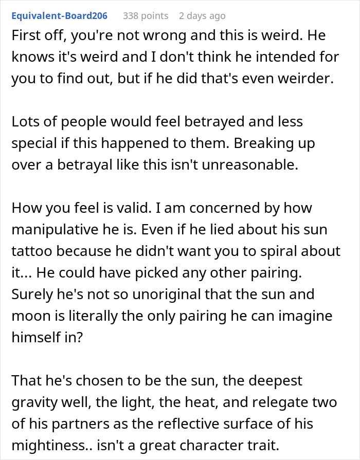 Man’s Romantic Gesture Backfires When Girlfriend Realizes Her Tattoo Is A Carbon Copy Of His Ex’s Man’s Romantic Gesture Backfires When Girlfriend Realizes Her Tattoo Is A Carbon Copy Of His Ex’s
