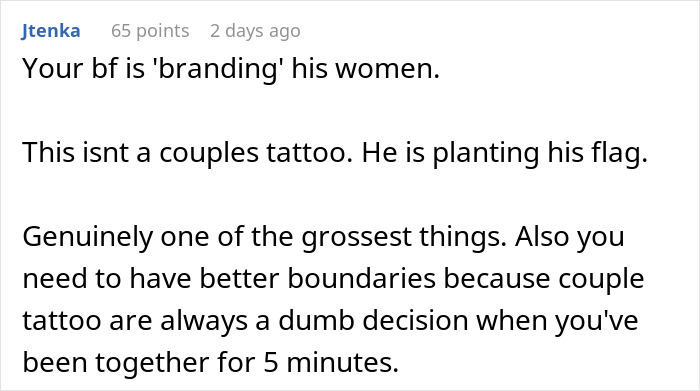 Man’s Romantic Gesture Backfires When Girlfriend Realizes Her Tattoo Is A Carbon Copy Of His Ex’s Man’s Romantic Gesture Backfires When Girlfriend Realizes Her Tattoo Is A Carbon Copy Of His Ex’s