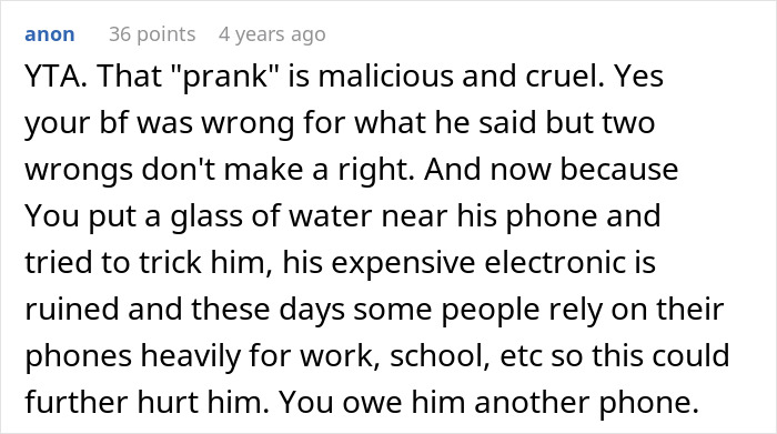 Woman Called A Jerk After Her Childish Prank On Her Boyfriend Goes Awfully Wrong Woman Called A Jerk After Her Childish Prank On Her Boyfriend Goes Awfully Wrong