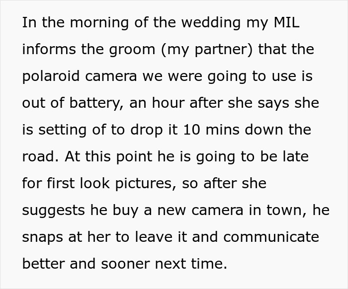Bride Wants To Cut MIL Out Of Their Lives After She Selfishly Ruins Wedding Day Bride Wants To Cut MIL Out Of Their Lives After She Selfishly Ruins Wedding Day