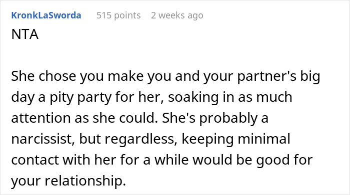 Bride Wants To Cut MIL Out Of Their Lives After She Selfishly Ruins Wedding Day Bride Wants To Cut MIL Out Of Their Lives After She Selfishly Ruins Wedding Day