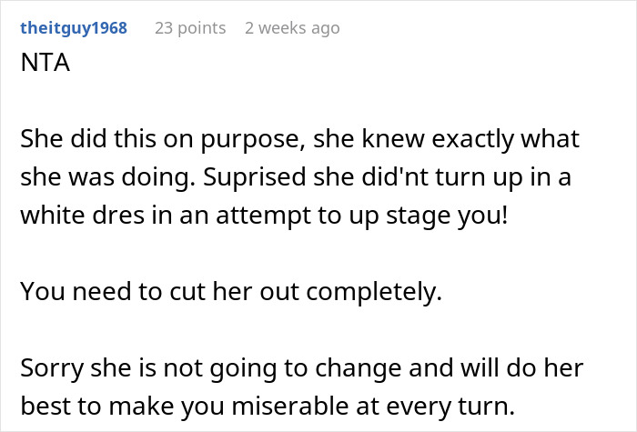 Bride Wants To Cut MIL Out Of Their Lives After She Selfishly Ruins Wedding Day Bride Wants To Cut MIL Out Of Their Lives After She Selfishly Ruins Wedding Day